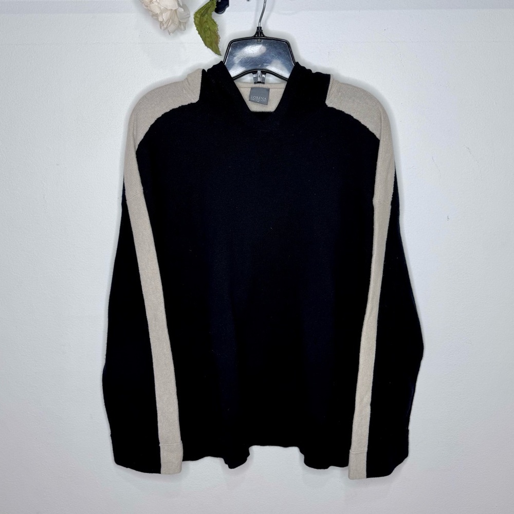 Lorena Antoniazzi Wool/Cashmere/Silk Blend Hooded Knit Sweater